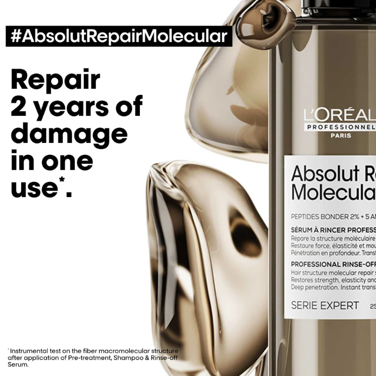 L'Oréal Absolut Repair Molecular Duo Set 2024 for damaged hair - Image 3