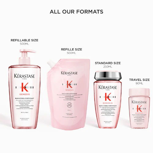 Kérastase Genesis Bain Hydra-Fortifiant Shampoo Travel Size 80 ml - Image 3