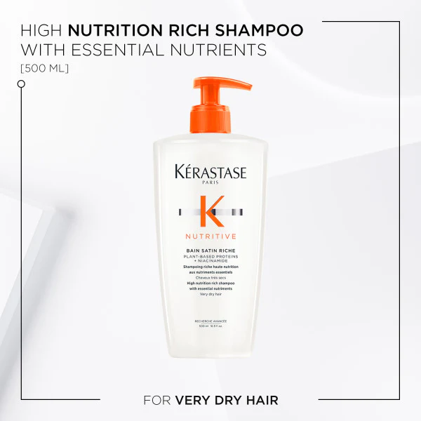 Kérastase Nutritive Bain Satin Riche Shampoo 500ml - Image 2