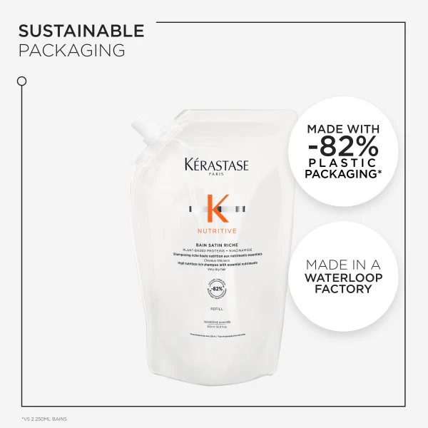 Kérastase Nutritive Bain Riche Shampoo 500ml Refill - Image 8