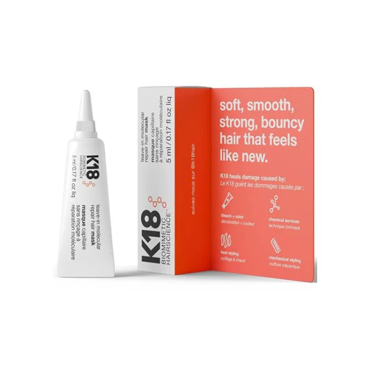 K18 Leave-In Molecular Repair Hair Mask 5ml - Image 2