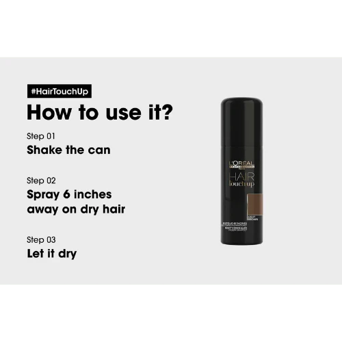 L'Oréal Hair Touch Up Light Brown 75 ml - Image 3