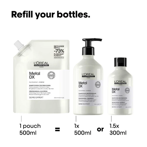 L'Oréal Metal DX Shampoo 500 ml. refill - Image 2