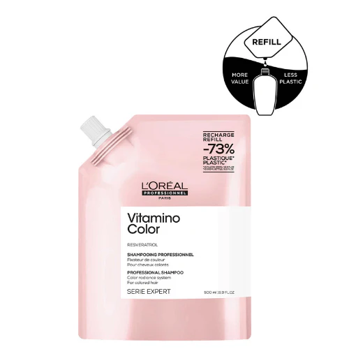 L'Oréal Vitamino Color Shampoo 500 ml Refill - Image 3