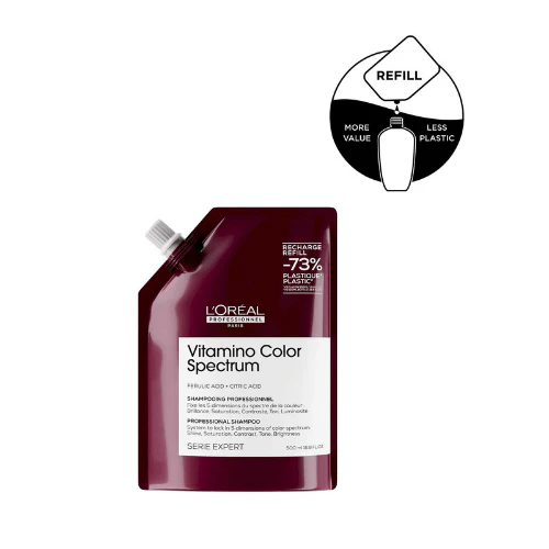 L'Oréal Vitamino Color Spectrum Shampoo 500 ml refill - Image 3