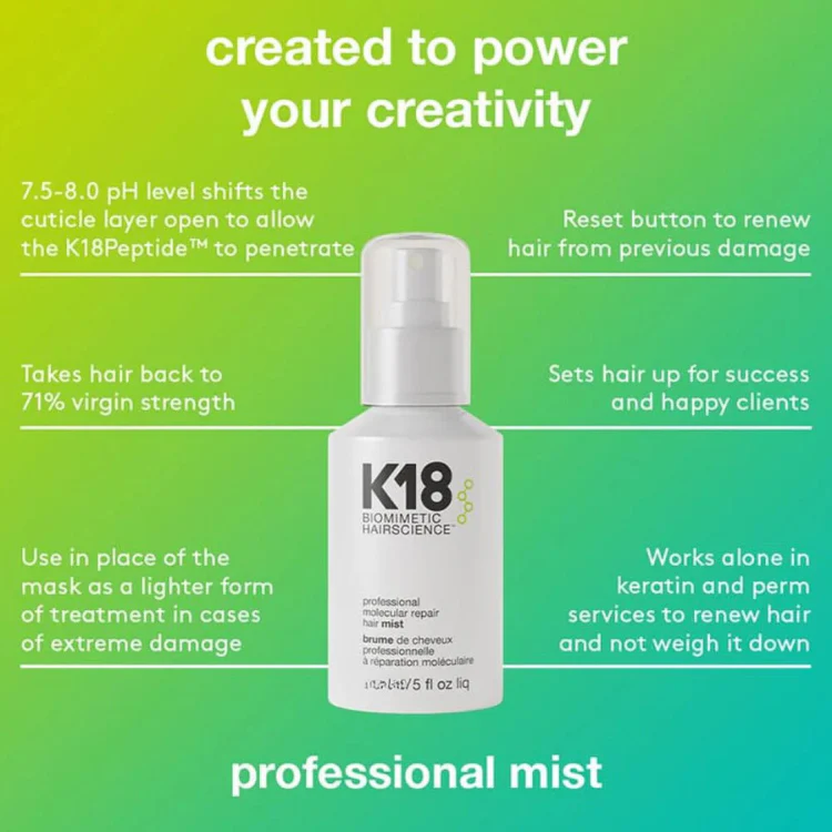 K18 Molecular Repair Hair Mist 30 ml. - Image 2